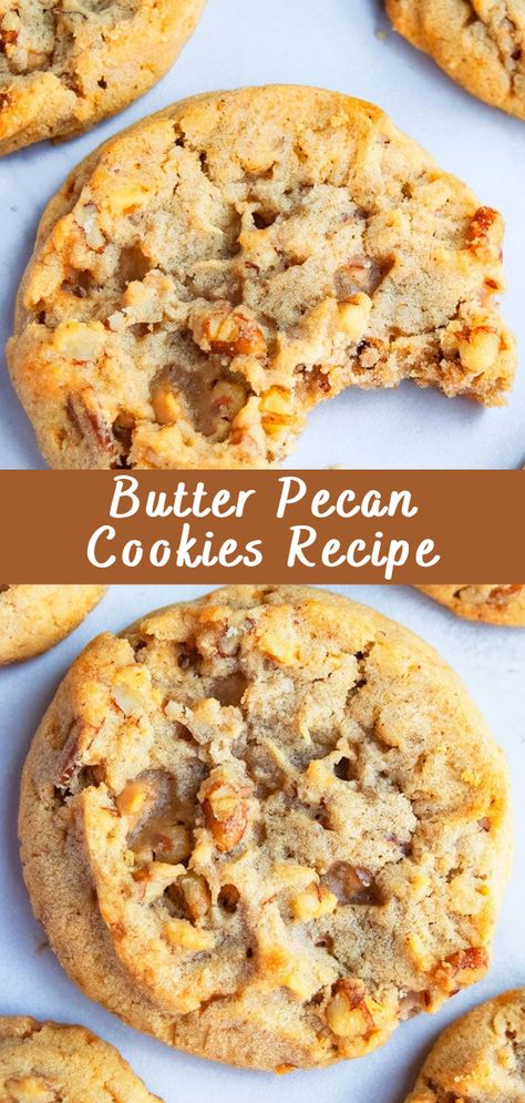 Butter Pecan Cookies Recipe: A Nutty Delight for Your Taste Buds Craving a cookie that’s packed with rich, buttery goodness and the delightful crunch of pecans? Look no further than this sensational Butter Pecan Cookies recipe. With a perfect blend of flavors and textures, these cookies are the ultimate treat for both your sweet tooth […] The post Butter Pecan Cookies Recipe appeared first on Cheff Recipes. Cookies Thanksgiving, Butter Pecan Cookies, Favorite Cookie Recipe, Thanksgiving Cookies, Recipes Chocolate, Cookies Easy, Pecan Cookies, Pecan Recipes, Cookie Bar Recipes