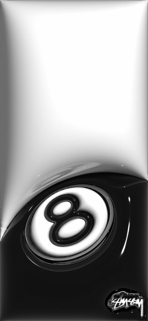 Black A Wallpaper Aesthetic, Cool Photos To Print, Street Wear Wallpaper Iphone, 8ball 3d Wallpaper, 3d Stussy Wallpaper, 8 Ball Poster Aesthetic, Masculine Iphone Wallpaper, Abstract Black And White Wallpaper, Magic 8 Ball Wallpaper