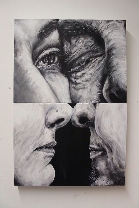 Together and apart Portrait Perspective, Perspective Ideas, Photoshop Inspiration, Art Alevel, Gcse Art Sketchbook, A Level Art Sketchbook, Gcse Art, Arte Inspo, Identity Art