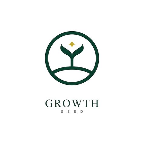 Sprout Logo Design, Seed Logo Design Ideas, Sprout Logo, Seed Logo, Church Building Design, Coin Logo, Seed Pots, Startup Logo, Tree Logo