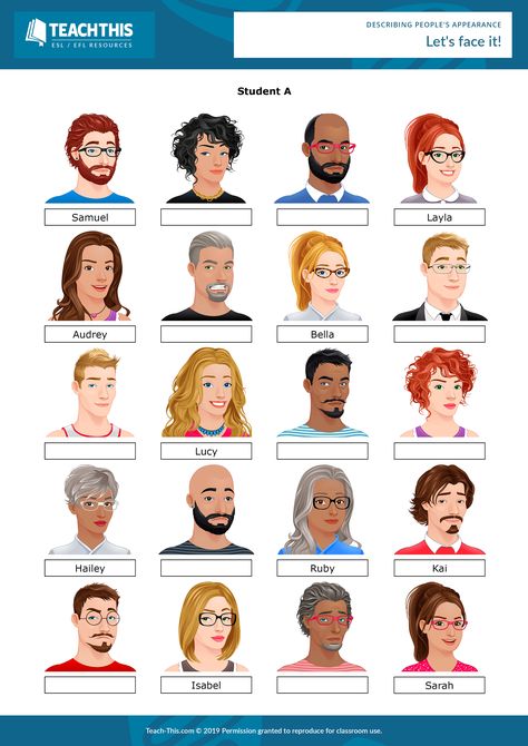 Describing People Appearance, Appearance Worksheet, Adjectives To Describe People, Appearance Description, Descriptions Of People, Describing People, English Language Development, Hair Description, Esl Vocabulary