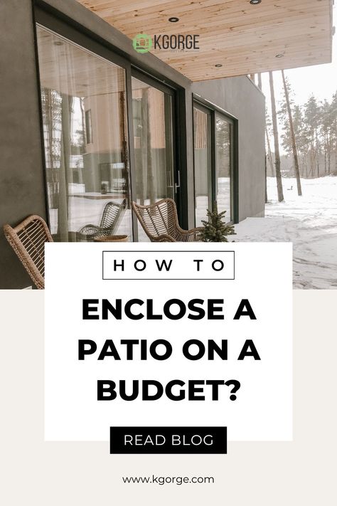 There are 4 enclosed patio ideas we’ve selected for you according to different needs. Time to turn your patio into a more cozy and private one to spend more time in it! #patio #patiolife #patioideas #patioideas #patiodecor #homedecorating How To Inclose Patio, Enclosing Deck Ideas, How To Enclose A Porch, Enclosed Patios Attached To House, Patio Windows Ideas, Enclosed Patio Ideas On A Budget, Enclosed Patio Decorating Ideas, Diy Enclosed Patio, Outdoor Enclosed Patio Ideas