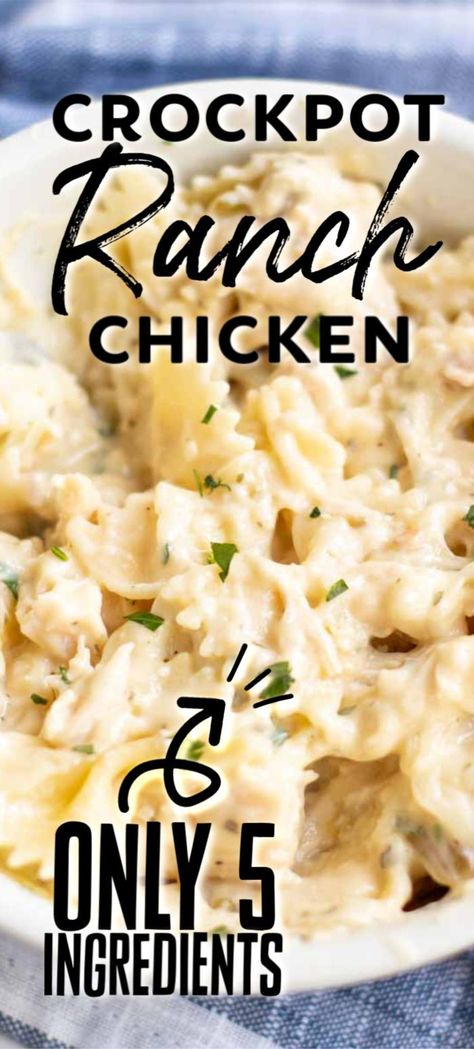 Creamy Ranch Chicken, Ranch Chicken Crockpot, Dinner Videos, Chicken Crockpot Recipes Easy, Creamy Ranch, Easy Crockpot Dinners, Crockpot Dishes, Chicken Slow Cooker Recipes, Ranch Chicken