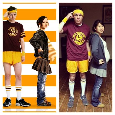 Halloween Costume. Juno and Bleeker. Juno Couples Costume, Juno Halloween Costume Couple, Juno And Bleeker Costume, Juno Couple Costume, Juno And Bleeker, Juno Halloween Costume, Juno Outfit, Juno Costume, Halloween Costumes Couple