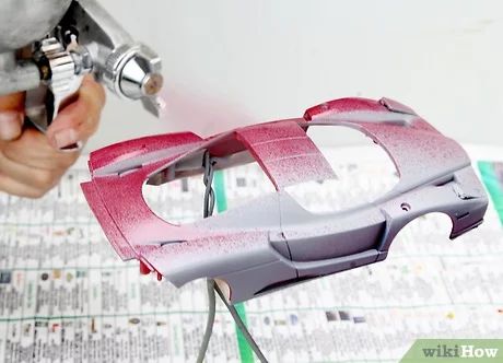 3 Ways to Paint a Model Car - wikiHow Model Kits Hobbies, New Model Car, Revell Model Kits, Car Modeling, Paint Charts, Plastic Model Kits Cars, Scale Model Building, Model Cars Building, Model Cars Collection