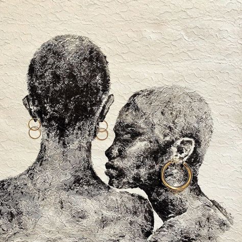 Buqaqawuli Thamani Nobakada on Instagram: “Genuinely been going through a whole lot in the connections with other people department. We’ll call this one: The affair, because one…” Safe With Me, The Affair, African Artwork, South African Art, Contemporary African Art, Afrocentric Art, Black Art Painting, Black Artwork, Dope Art