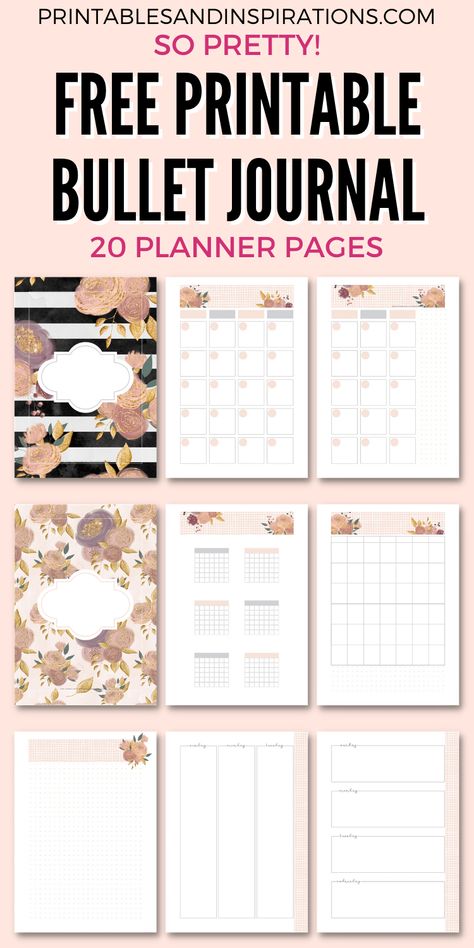 Free Printable Planner + Stickers - Boss Lady - Printables and Inspirations Free Planner Printables Templates, Free Book Printables, Print Planner Free Printables, Planner Templates Free Printables, Planner Pdf Free, A5 Planner Printables Free, Free Printable Planner Pages, Free Planner Printables, Planner Free Printable