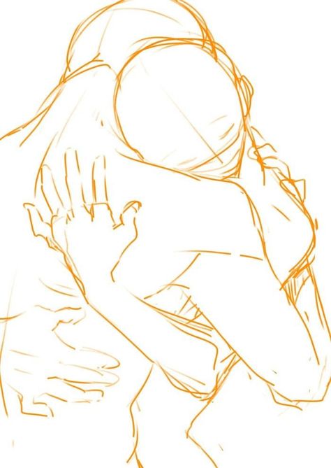 Hug Pose, Hugging Drawing, Couple Poses Reference, Gambar Figur, Poses References, Figure Drawing Reference, Couple Drawings, Art Poses, Anime Poses Reference