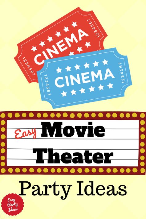 How to Host a MovieTheater Party | Easy Party Ideas and Games #movieparty #partyideas #easypartyideas Theater Party Ideas, Movie Theater Party Ideas, Movie Star Party, Movie Theater Party, Godzilla Party, Theatre Party, Easy Party Ideas, Tv Trivia, Movie Birthday Party