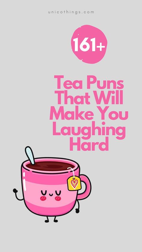 Looking to steep your day in laughter? Check out these funny and hilarious tea puns that will add a touch of whimsy to your tea-drinking experience. Tea Drinking Quotes, Cup Of Tea Quotes, Tea Quotes Funny, Tea Time Quotes, Tea Meme, Funny Tea Cups, Tea Puns, Tea Lover Quotes, Coffee Puns