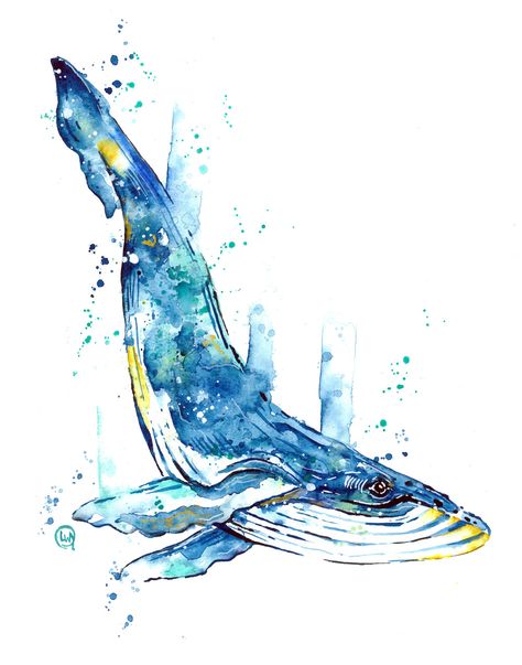 This listing is for the ORIGINAL watercolour painting of a Humpback Whale by Lisa Whitehouse. The painting was done on watercolour paper and will be shipped unframed. It measures 11" x 14". To purchase the print of this piece, please visit the link below:PRINTS AVAILABLE HERE****All artwork is copyrighted by Lisa Whitehouse. Copyright and reproduction rights remain that of the artist. Artwork cannot be reproduced in any way. Humpback Whale Watercolor, Mixed Media Resin Art, Watercolor Realism, Country Watercolor, Sea Life Wall Art, Whale Art Print, Whale Illustration, Nautical Prints, Watercolor Clouds