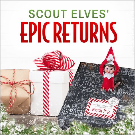 8 Epic Scout Elf Returns | Elf Return Ideas | Elf Welcome Ideas | Scout Elf Return Week | Elf on the Shelf Ideas Scout Elf Return Ideas, Elf Returning Ideas, Elf On The Shelf Returns Ideas, Elf Return Ideas, Elf On The Shelf Return, Elf Returns, Elf Return, Elf Shenanigans, Elf Antics