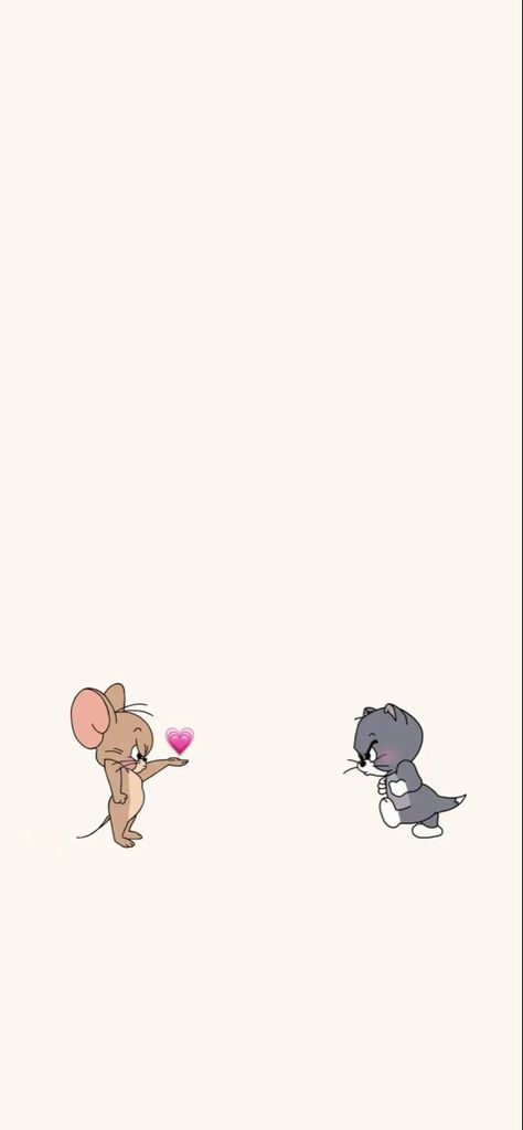 White Disney Wallpaper, Alone Wallpers Phone, Desktop Aesthetic Wallpaper, Aesthetic Wallpaper Design, Tom And Jerry Photos, Valentine's Day Wallpaper, Tom Ve Jerry, Wallpaper Designs For Walls, Tom Und Jerry