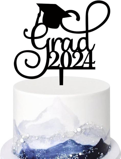 Amazon.com: Grad 2024 Cake Topper for Class of 2024 Graduation Party Decorations Acrylic Congrats Grad Supplies (Black) : Grocery & Gourmet Food 2024 Cake, Gala Decorations, Graduation Cupcake Toppers, Black Cake, Graduation Party Decorations, Grad Party Decorations, Graduation Banner, 2024 Graduation, Congrats Grad