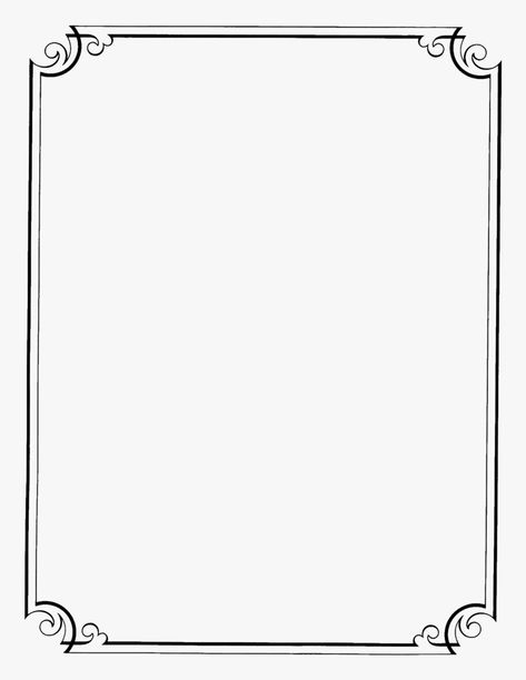 White Page Borders Design, Transparent Border Design, White Page With Border, Frame Border Design Black And White, Flower Border Black And White, Black And White Border Designs, Frame Border Design Png, White Border Png, Border Design Png