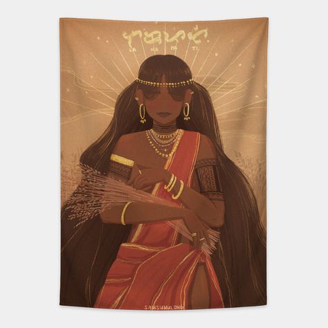 Philippine Mythology, Goddess Of Fertility, Goddess Costume, Filipino Culture, Art Apps, The A Team, Tapestry Design, Giclee Art Print, Pretty Art