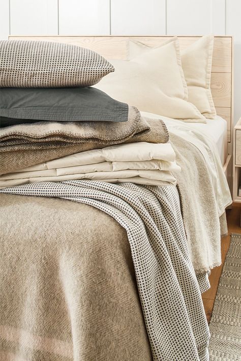 Our exclusive bedding makes it easy to layer colors and textures to create your unique bedroom oasis. Sheet Photoshoot, Waffle Weave Blanket, Weave Blanket, Brooklyn Home, Over The Couch, Bedroom Styling, Dorm Room Inspiration, Woven Throw Blanket, Knit Throw Blanket