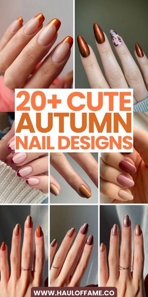 Get ready for fall with these cute and simple autumn nail designs! Whether you're into brown tones or short nail art, these 2024 inspo ideas will add the perfect touch of classy charm to your look. Save this pin for all the nail art inspiration you need! autumn nails 2024 | autumn nails fall | autumn nails ideas | autumn nails short | autum nails inspiration | autumn nails square | autumn nails acrylic | autumn nails aesthetic | autumn nails almond Nailart Autumn, Nails Ideas Autumn, Autumn Nails Fall, Autumn Nail Designs, Glitter Accent Nails, Simple Fall Nails, Maroon Nails, Autumn Nail, September Nails