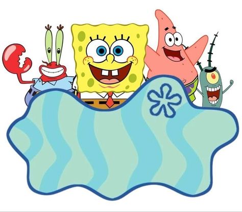 Spongebob Birthday Party Decorations, Baby Shower Images, Spongebob Cake, Spongebob Birthday Party, سبونج بوب, Spongebob Painting, Spongebob Party, Yearbook Covers, Little Einsteins