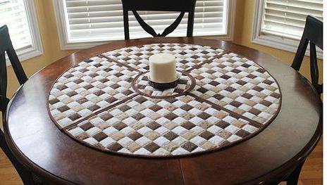 Woven Place Mats | Notions - The Connecting Threads Quilt Blog | Bloglovin’ Placemats For Round Table, Table Runner Diy, Connecting Threads, Place Mats Quilted, Placemats Patterns, Quilted Table Toppers, Round Tables, Woven Placemats, Table Runner And Placemats