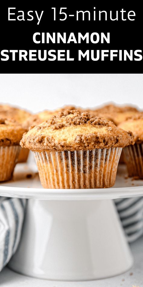 Easy cinnamon streusel muffins are one of the best treats to make during the winter. They are moist and tasty, boasting vanilla and cinnamon. Cinnamon Muffins Easy, Easy Breakfast Bake, Muffin Recipes Cinnamon, Cinnamon Streusel Muffins, Vanilla Muffins, Best Treats, Apple Streusel, Apple Cinnamon Muffins, Treats To Make