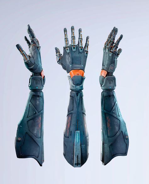 Robot Limbs Concept Art, Bionic Arm Design, Magic Concept, Bionic Arm, Cyberpunk Inspiration, Cybernetic Arm, 3ds Max Tutorials, Future People, Arm Drawing