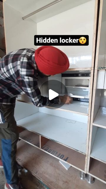 Sarbjeet Singh on Instagram: "Hidden locker  #woodworking #carpenter #Hidden" Secret Storage Ideas Hiding Places, Hidden Safe In Wardrobe, Hidden Locker Ideas In Wardrobe, Hidden Locker In Wardrobe, Secret Locker In Wardrobe, Hidden Panic Rooms, Hidden Safe Ideas, Hidden Locker, Locker Wardrobe