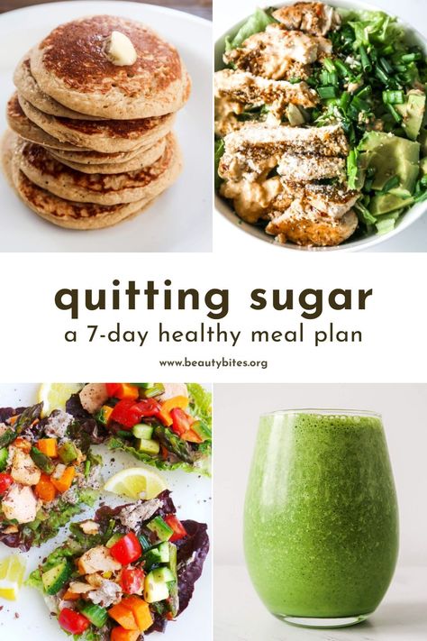 Sugar Free Recipes Dinner, Sugar Free Diet Plan, 1200 Calorie Diet Meal Plans, Quitting Sugar, No Sugar Challenge, Sugar Challenge, Gluten Free Beauty Products, Healthy Meal Plan, Gluten Free Meal Plan