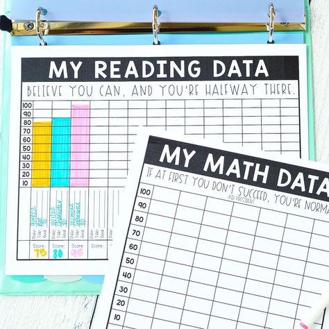 Reading Data Wall, Class Data Tracking, Data Walls, Data Tracking Sheets, Data Folders, Teacher Data, Student Data Tracking, Data Wall, Middle School Special Education