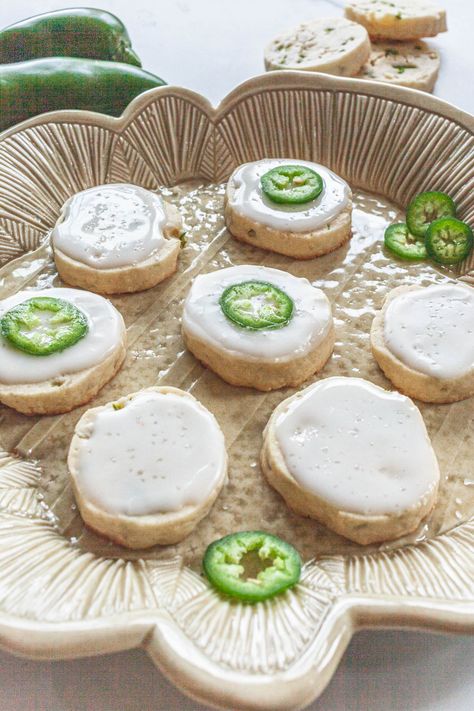 Jalapeno Cookies, Lime Shortbread Cookies, Lime Shortbread, Lime Cookies, Sweet Glaze, Sweet Bites, Cookie Hacks, Jalapeno Cheddar, Buy Cookies