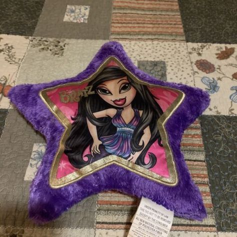 Bratz star purple pillow | eBay Trashy Y2k Aesthetic, 2000s Room, Y2k Room, Star Purple, Purple Pillow, Trashy Y2k, Star Cushion, Purple Pillows, Cute Bedroom Decor