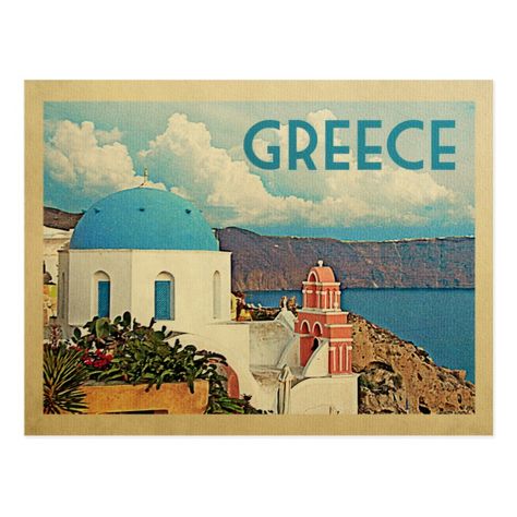 Save The Date Vintage, Greece Gifts, Santorini Grecia, Greece Flag, Vintage Postcards Travel, Greece Santorini, Postcard Vintage, Travel Postcard, Greece Wedding