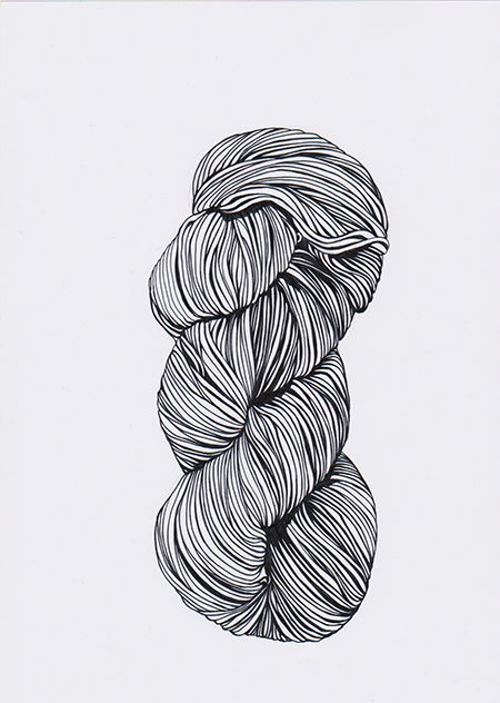 Yarn Illustration, Yarn Tattoo, Knitting Tattoo, Knitting Art, Witch Tattoo, Knit Art, Linocut Art, Art Yarn, Sketch Inspiration