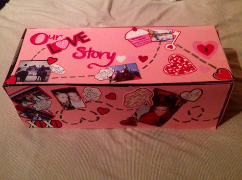 Shoe box gift idea for your bf/gf Shoe Box Gift Ideas For Boyfriend, Shoe Box Gift Ideas, Bf Crafts, Gift Ideas For Boyfriend Christmas, Goft Ideas, Box Gift Ideas, Letter For Him, Gift Ideas For Boyfriend, Creativity Ideas