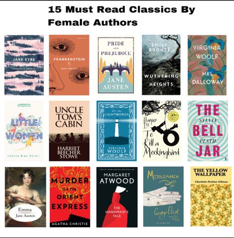 Classics | Booktok | Female authors | Little Women | Emma | The Bell Jar Literature Classics Reading Lists, Classics Everyone Should Read, Must Read Classics Literature, Best Classic Literature Books, Romance Classic Books, Good Literature Books, English Literature Books Reading Lists, Well Read Book List, Must Read Classic Books