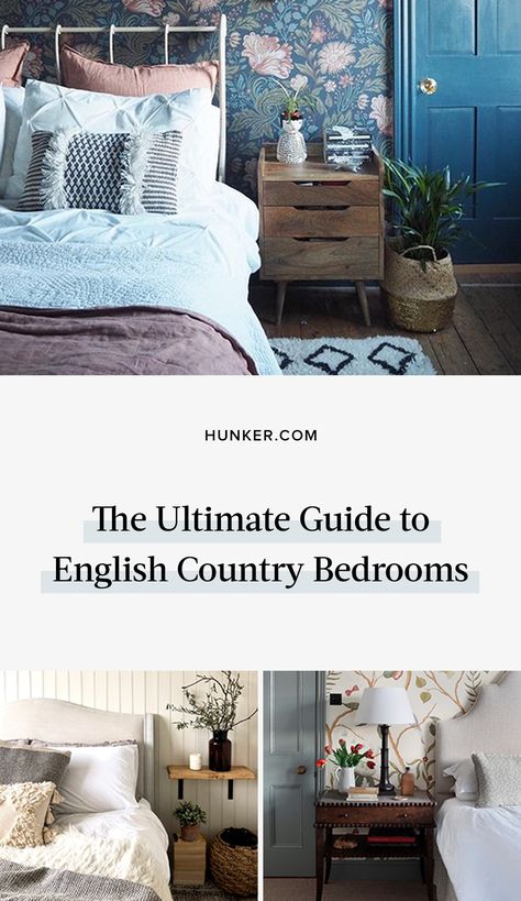 English Country Bedrooms, English Style Bedroom, English Country Bedroom, English Bedroom, Country Bedroom Ideas, Eclectic Bedroom Design, Pattern Bedroom, Country Bedrooms, Tongue And Groove Walls