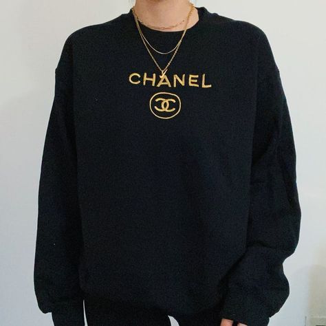 Best Sellers – Rags Revived Chanel Crewneck, Cricut Clothes, Chanel Sweatshirt, Crewneck Sweatshirt Outfit, Thrift Flips, Cold Fashion, Vintage Nike Sweatshirt, White Crewneck Sweatshirt, Chanel Outfit