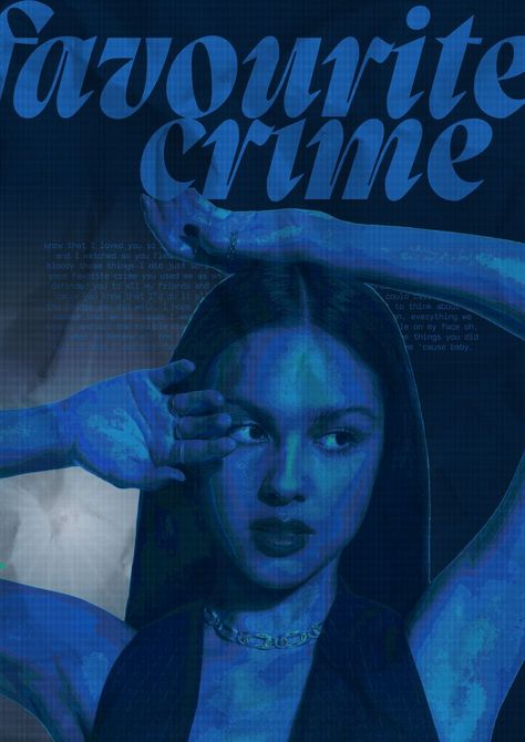 Blue Olivia Rodrigo, Olivia Rodrigo Poster, Blues Music Poster, Posters On Wall Bedroom, Vintage Music Posters, Music Poster Design, Poster Room, Blue Poster, Bedroom Posters