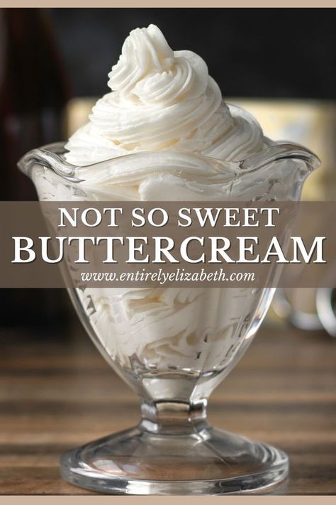 Not Buttercream Frosting, Strawberry Cake Frosting Ideas, Buttercream Less Sweet, Frosting Substitute For Cake, Soft Icing Recipe, Not To Sweet Buttercream, Best Not Too Sweet Frosting, Non Sweet Frosting Recipes, Non Sweet Buttercream Frosting