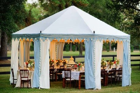 Plastic Wedding  Tent Ideas- A2z Wedding Cards Party Tent Rentals, Backyard Wedding Decorations, Backyard Wedding Ceremony, Small Backyard Wedding, Rustic Backyard, Wedding Ceremony Ideas, Large Tent, Tent Decorations, Wedding Ceremony Photos