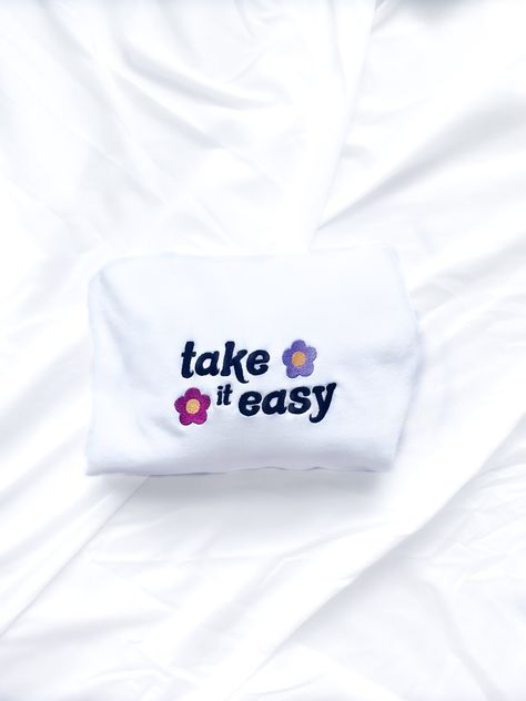 Excited to share the latest addition to my #etsy shop: Take It Easy Crewneck | Embroidered Crewneck | Cute Vintage Sweatshirt | Trendy Crewneck | Oversized Crewneck | Gift https://etsy.me/3wlmfEo #white #fathersday #pullover #longsleeve #crewneck #sweatshirt #embroider Butterfly Crewneck, Grateful Dead Dancing Bears, Trendy Crewneck, Order Confirmation Email, Sweatshirt Trendy, Oversized Crewneck, Sweatshirt For Women, Embroidered Crewneck, Sweatshirt Set