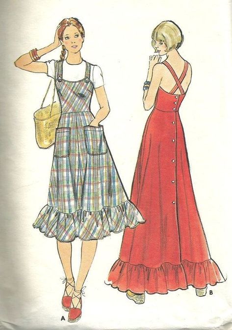 Butterick Dress Patterns, Butterick Patterns Vintage, Patron Vintage, Vintage Dress Patterns, Butterick Pattern, Dress Making Patterns, Foto Vintage, Vintage Mode, Couture Vintage