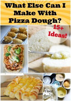 Make With Pizza Dough, Homemade Italian Pizza, Dough Ideas, Dough Pizza, Leftover Pizza, Easy Pizza Dough, Easy Freezer Meals, Filling Food, Homemade Dough