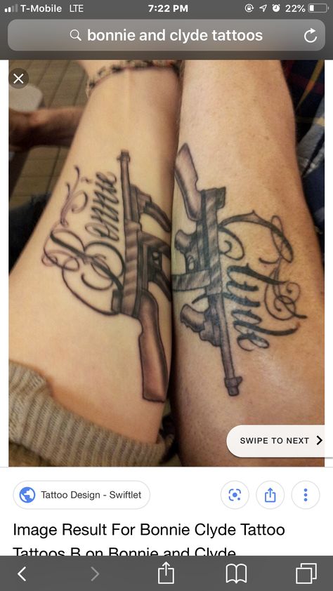 Couples tattoo Bonnie And Clyde Tattoo Ideas, Couples Hand Tattoos, Bonnie And Clyde Tattoo, Heartbeat Tattoos, Married Couple Tattoos, Marriage Tattoos, Couple Tat, Him And Her Tattoos, Partner Tattoos