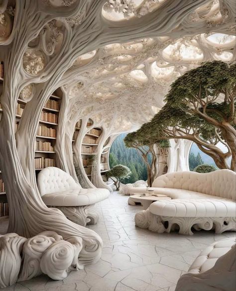 Elven Bedroom, Fantasy Rooms, Modern Villa Design, Cob House, Dream House Rooms, Fantasy House, Interior Design Art, Dream House Interior, Villa Design