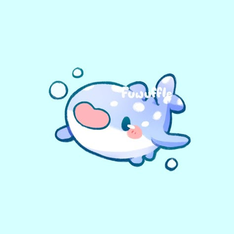 Cute Stingray Drawing, Kawaii Stingray, Cute Sea Animals Drawing Kawaii, Kawaii Dolphin, Chibi Sea Creatures, Cute Shark, Whale Shark, Themed Outfits, Cute Art Styles