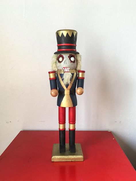 Zombie Nutcracker, Scary Nutcracker, Gothic Nutcracker, Nutcracker Ideas, Dr. Seuss Crafts, T Rex Costume, Red Crayon, Octopus Crafts, Dinosaur Mask