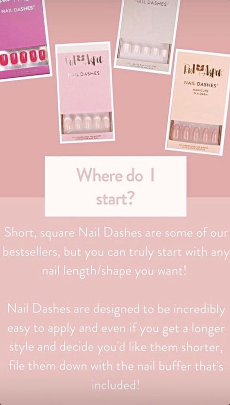 Dash Nails, Dash Boutique, Aspen Nails, Nail Dashes, Red Aspen, Nail Stuff, Love Cover, Nail Buffer, Nail Length