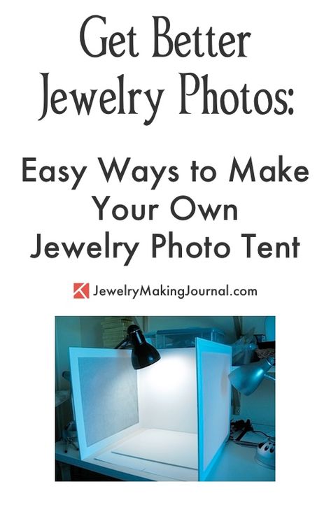 Get Better Jewelry Photos with Easy Tips for Making Your Own Jewelry Photo Tent - featured on Jewelry Making Journal Photographing Jewelry For Etsy, Staging Earrings For Photos, Jewelry Display Photography, Taking Pictures Of Earrings To Sell, Diy Jewelry Photography Props, Etsy Photos Staging Jewelry, Jewelry Photo Ideas Simple, Beads Photography Ideas, Jewelry Photo Props