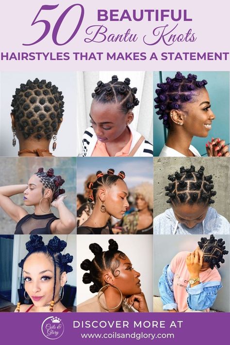 Banto Nots Hairstyle Black Women, Bantu Knot Out Natural Hair Short, Natural Hair 2023, Bantu Knots On Locs, Bantu Knots Short Hair, Bantu Knots Tutorial, Bantu Knots Hairstyles, Knots Hairstyle, Bantu Knot Styles